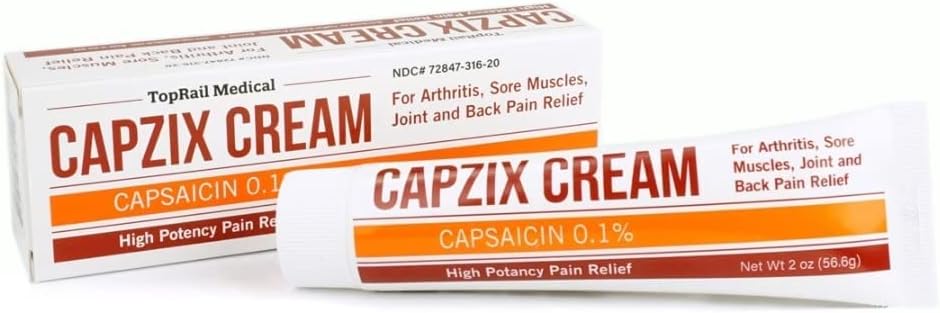 para Alivio de Dolor 2 OZ Capsaicina .1% Potencia alta / Fuerza máxima
