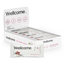 Wellcome Tart Cherry Vanilla Marine Collagen Protein Bar con Ashwagandha y L-Theanine - Adaptogenic Snack Bar - Dairy Free Health Bar for Functional Active Lifestyle (Pack of 12)