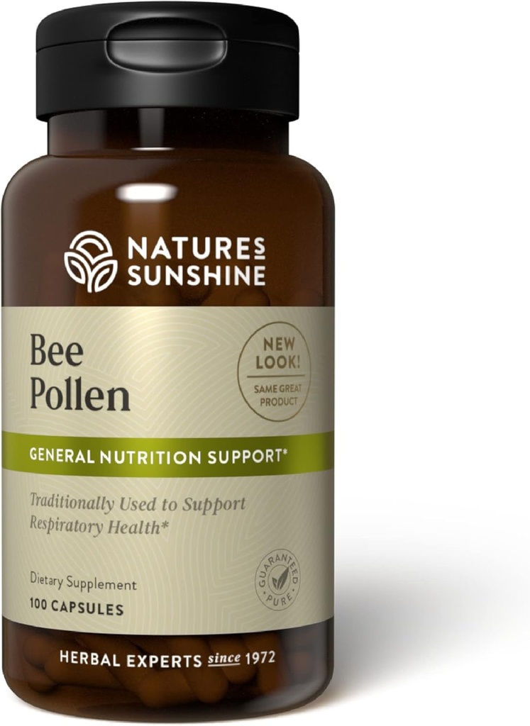 Sunshine Bee Pollen, 100 Capsules ← Tiene un fuerte perfil nutricional que ofrece un Boost de Energía Natural