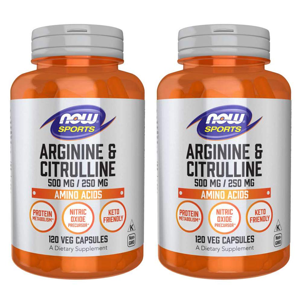 Arginine & Citrulline 500/250mg - 120 Capsules (2 Pack)