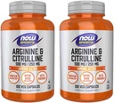 Arginina " Citrulline 500/250mg - 120 cápsulas (2 Pack)