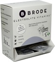 Brode Electrolyte Vitamina - Portable Zero-Sugar Electrolyte Tablets - para Deportes, Vida nocturna, Jet Lag, 5 Electrolitos esenciales + 9 Vitaminas 100-Packets