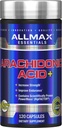 ALLMAX Essentials Arachidonic Acid+ - 120 Capsules - Aumenta la fuerza &amp; mejora la resistencia - Gluten Free - 30 Servings