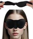Moisture Chamber Glasses for Dry Eyes Relief, 3D Silicone Hydrating Sleep Goggles with Soft and Comfortable,Sleep Mask for CPAP Users,Adjustable Strap