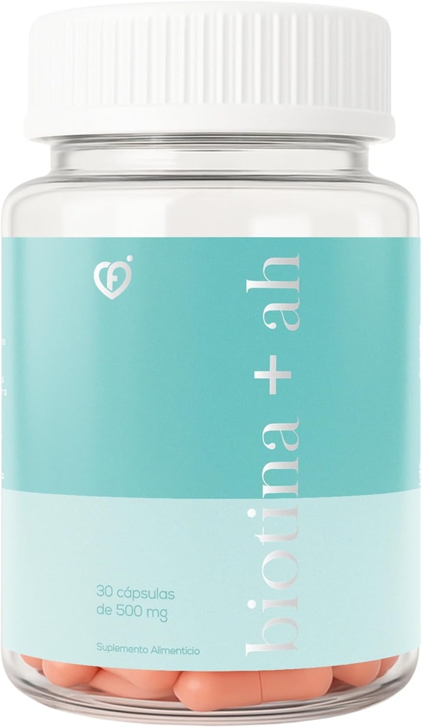 CF CARO FIT - BIOTIN 300 MCG Plus HYALURONIC Ácido 100 cápsulas de 500 MG Hidrating Skin and Hair