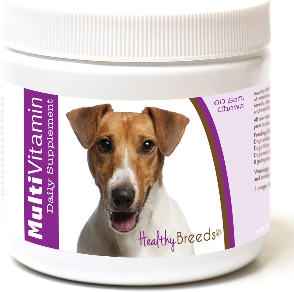 Saludables razas Jack Russell Terrier Multi-Vitamin Soft Chews 60 cuenta