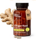 Terapia de plantas Ginger Root Capsules Fabricado en EE.UU. 4 meses de suministro Calms Upset Stomachs, Apoya Digestive Immune Health, Potent Extract Supplements for Women &amp; Men 120 Vegetarian Capsule