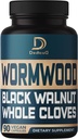 12in1 Wormwood Black Walnut Clove Capsules - Immune, y Mood Support - 3 Month Supply - 90 cápsulas Vegan
