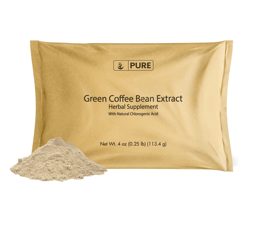 Ingredientes originales puros Extracto de grano de café verde (4oz) Extracto de café sin aroma, sin gluten