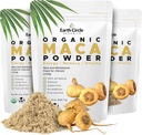 Earth Circle Organics Yellow Maca Root Powder, Natural Superfood, Helps with Energy, Weight, and Women's Fertility - Vegan - 8 Ounce (Pack of 3)