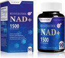 Nuevo Suplemento NAD - Liposomal NAD+ Suplemento con Resveratrol 90 Conde (1500MG)