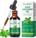 Oregano orgánico gotas líquidas de aceite de orégano, oleo extraído con base vegetal concentrada o mujer bosting Immune/Energy, Promoting Digestive System, Non GMO Vegan 60ML/2 Fl Oz