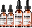 Suplemento de Magnesio Glycinate Liquid Drops,1000 mg de Magnesio líquido con Bromelaina, Vitamina B6 C D, Complejo de Magnesio de Absorción Alta para la Noche, Muscle &amp; Energy Support