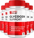 Sweet Relief Glycogen Support - Sweet Relief Blood Vessel Cleaner, Sweet Relief Capsules, Advanced Formula for General Wellness, SweetRelief (300 cápsulas, 5 Pack)