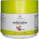 Super Nitric Oxide Nutri Beets - 225g ← Orgánica Beet Root Powder, Pomegranate &amp; Red Spinach for Heart Health, Energía &amp; Presión de Sangre Soporte ← Cardiovascular Booster ← 30 Servimientos