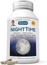 ANDREW LESSMAN Night Time 30 Capsules - 3mg Melatonin, Valerian, Ashwagandha, Passionflower, Hops, Chamomile. Nada de "Mañana Grogginess". Apoyo natural, sueño suave y relajado. Cápsulas fáciles de absorber