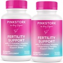Suplementos de fertilidad de estufa rosa para mujeres - Multivitamínico prenatal con ovulación, concepción, " Soporte de equilibrio hormonal - 17 vitaminas " , Ashwagandha, " Vitex - 120 cápsulas