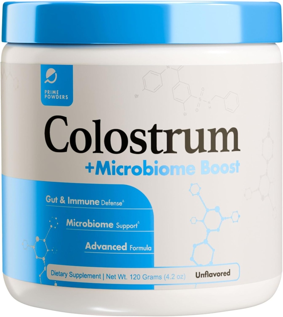 Colostrum Powder ← Grass-Fed Bovine Colostrum with Akkermansia Probiotic 1B AFU ← Microbiome " Gut Support ← High IgG Advanced Formula ← 120 Servings