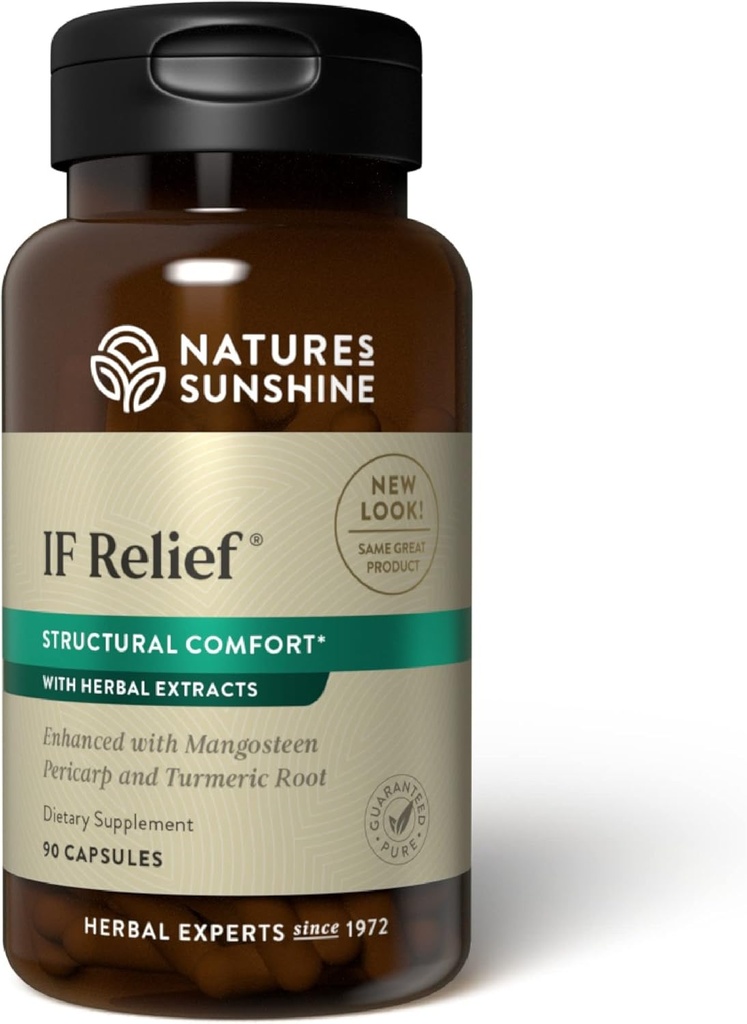 Nature's Sunshine IF Relief, 90 Capsules | Powerful Combination of Herbs That May Support The Body's Natural Process for Dealing with Muscle Pain Following Exercise
