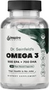 The Very Best Vegan Omega 3 Suplemento - 120 Capsules - Algae Omega 3 Suplemento Vegetariano - Plant Based Fish Oil Alternative - EPA DHA Suplemento - Hecho en EE.UU. - Heart Stress Relief Dr. Seinfeld