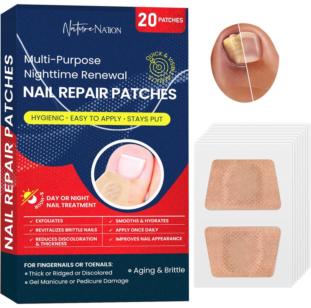 Multi-Purpose Fungus Patches de uñas, Tratamiento de hongos de uñas para uñas, Tratamiento de uñas, Tratamiento de uñas fúngicas, Tratamiento de hongos de uñas de pies