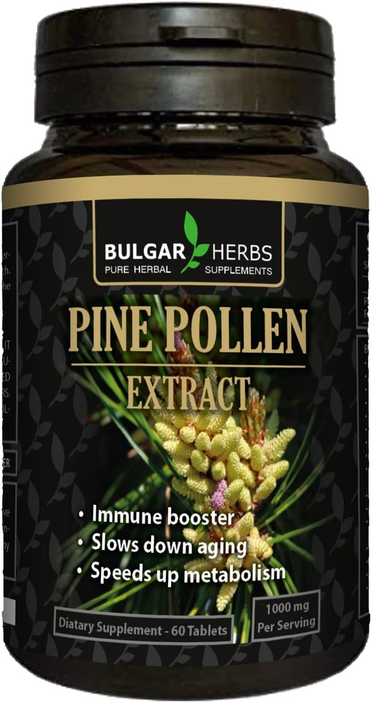 Raw Organic Pine Pollen Tablets – 60 Cuenta vivir Cell Wall Cracked  durable Wild Mountain Harvest ← Premium Full Spectrum Dietary Supplement