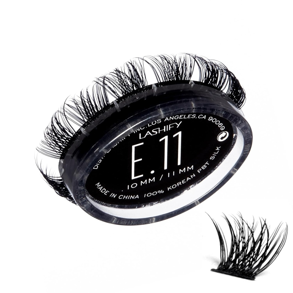 Lashify Extreme 11mm Gossamer DIY Eyelash Extensiones Rellenar, Negro, Easy False pestañas Para Añadir Tremendo volumen