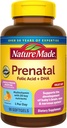Nature Made Prenatal with Folic Acid + DHA, Prenatal Vitamin and Mineral Supplement for Daily Nutritional Support, 90 Softgels, 90 Day Supply