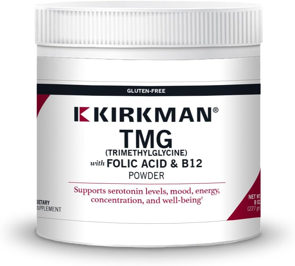 Kirkman - TMG con ácido fólico &amp; B-12 Powder 8oz