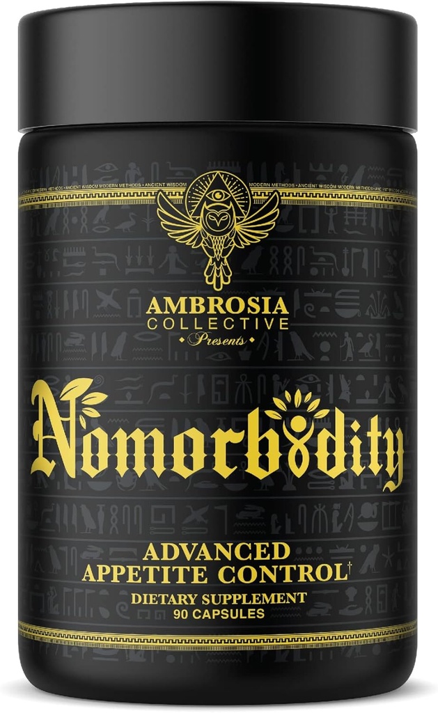 Ambrosia Nomorbidity Advanced Appetite Control " Hunger Management Fórmula  durable Appetite Suppressant " Mood Support with KSM-66 Ashwagandha, Garcitrin, and Thinogen