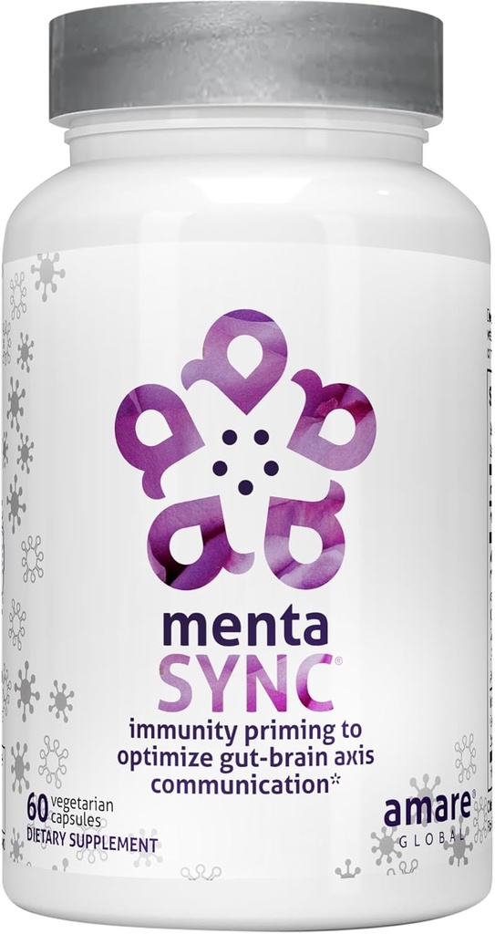 Amare Global MentaSync® Optimized Gut Brain Axis Communication Supplement for Immune System, 60 Capsules