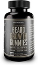 Unsocial Co. Extra Strong Beard Growth Vitamins Gummies ← Biotin 10000 MCG ← Promueve un fuerte crecimiento del cabello facial para los hombres