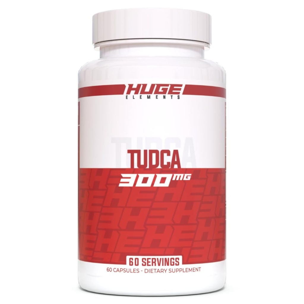 Suplementos enormes TUDCA 300mg, soporte para el hígado de calidad premium " Detoxificación, Saltas puras de bilis, Pruebas de laboratorio de terceros disponibles (60 Servimientos)