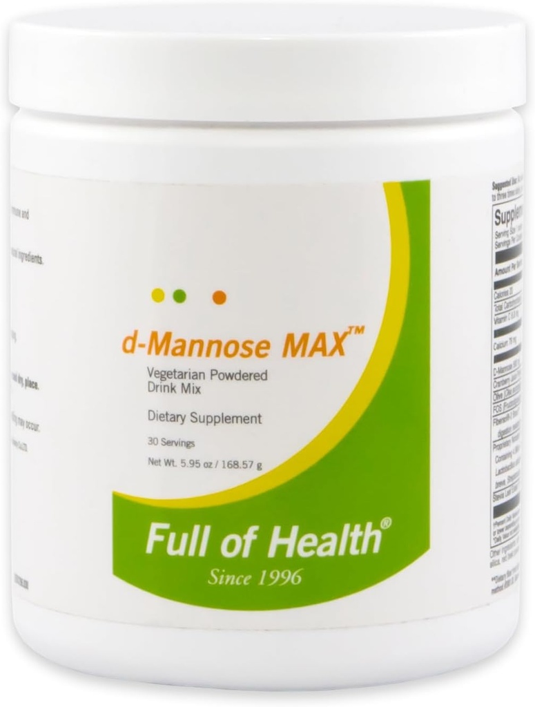 d-Mannose MAX [30 Servings] – Vegetariano Powdered Drink Mix ¦ Complejo Urinary Bladder Soporte ← Suplemento dietético Silencioso Calidad Ingredientes No-GMO