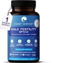 Suplementos de fertilidad masculina MFSg6 - CoQ10, Ashwaganda, PQQ - Sperm Health Count and Semen Booster Fertility Supplement for Men - Incluye vitaminas prenatales y PQ - 90 cápsulas