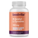 BESTVITE N-Acetyl L-Tyrosine 350mg (NALT) (120 cápsulas) - No Stearates - Non GMO - Gluten Free