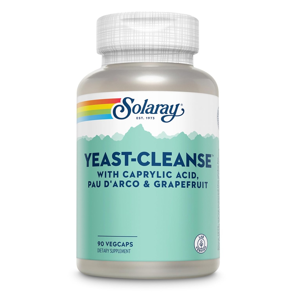 SOLARAY Yeast-Cleanse - 90 cápsulas vegetarianas