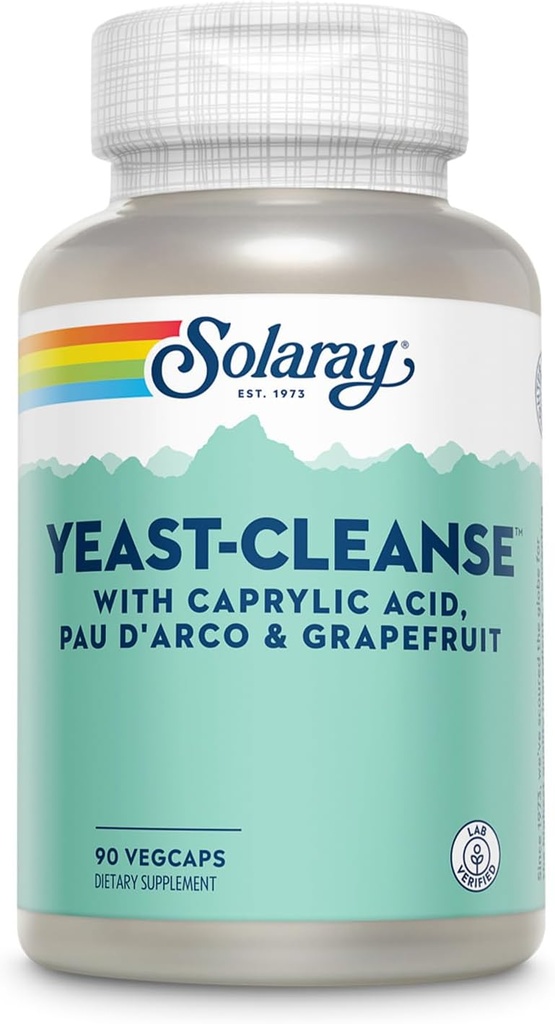SOLARAY Yeast-Cleanse - 90 cápsulas vegetarianas