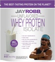Jay Robb Whey Isolate Protein Powder, Low Carb, Keto, Vegetarian, Gluten Gratis, Lactose Gratis, No Sugar Añadido, No Fat, No Soy, Nada Artificial, No GMO, Mejor Tasting (5 Libra, Desarmado)
