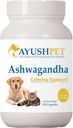 Ayush Pet Ashwagandha Capsules for Dogs & Cats - Orgánica Ashwagandha Root Extracto para la calma y el equilibrio diario, Adaptogenic Wellness Suplemento para Mascotas, 500 mg por cápsula - 120 Conde