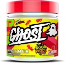 GHOST Gamer: Energy and Focus Support Fórmula - 40 Servings, Sour Patch Kids Redberry - Nootropics & Natural Caffeine for Atención, Precisión " Tiempo de reacción - Vegan, Gluten-Free