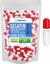 XPRS Nutra Size 0 Empty Capsules - 500 Count Empty Gelatin Capsules - Pills DIY Capsule Filling - Pure Bovine Pill Gel Caps for Do-It-youself Supplements (Red/White)
