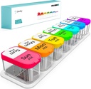 Daviky Extra Large Pill Organizer 7 Day, XL Weekly Pill Box 2 Times a Day, AM PM Medicina Pill Organizer for Supplement, Big Daily Pill Case with Large Container to Hold Vitamins and Medications