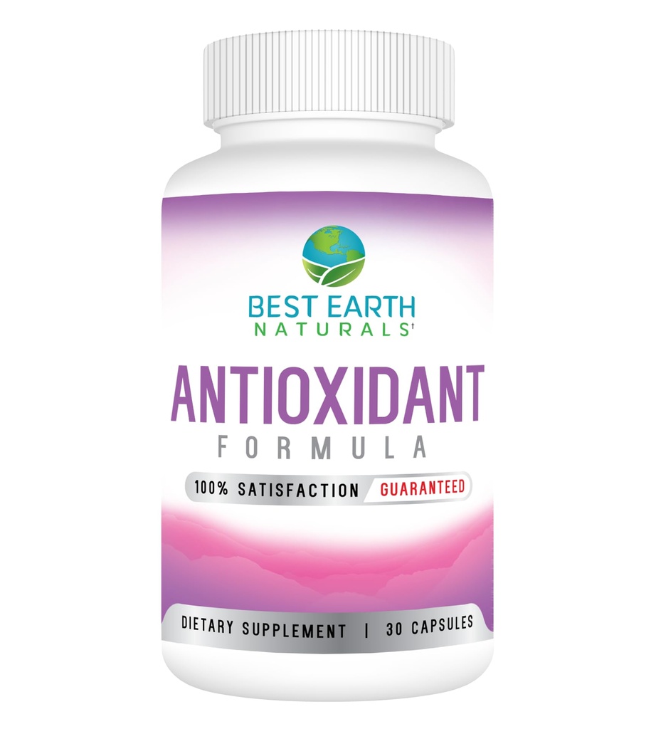 Best Earth Naturals Antioxidant Suplemento con Pomegranate, Mangosteen, Goji Berry Capsules for Immune Support - 30 Day Supply