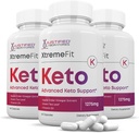 Laboratorios justificados (3 Pack) Xtreme Fit Keto ACV Pills 1275MG Formulado con Apple Cider Vinegar Keto Support Blend Alternative to Gummies 180 Capsules