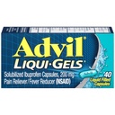Advil Liqui-Gels Pain Reliever And Fever Reducer, Pain Medicine For Adults With Ibuprofen 200mg For Headache, Backache, Menstrual Pain And Joint Pain Relief - 40 Liquid Filled Capsules