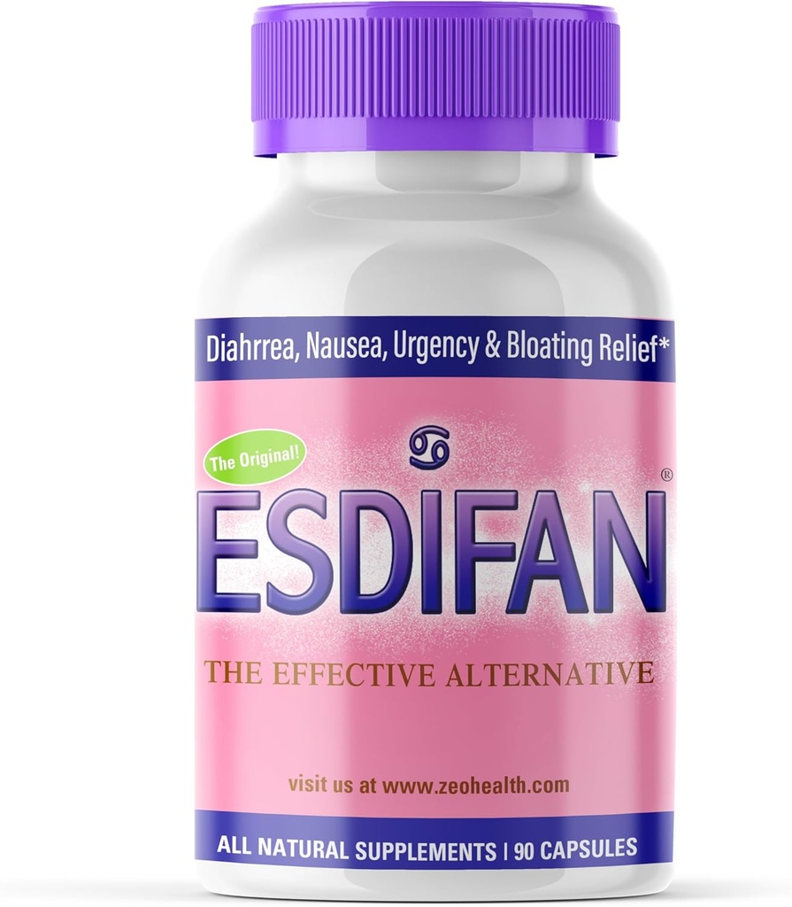 ← Soporta Alivio Natural de la Diarrea, IBS, Nausea, Gas &amp; Bloating ¦ Promueve la Salud Gut, Energía " Absorción Nutriente Silencioso con Zeolite, B-12 y Calcio (90 cápsulas)