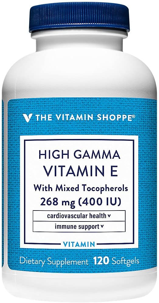 Alta Gamma Vitamina E - Soporta Immune & Salud Cardiovascular - 400 UI (120 Softgels)