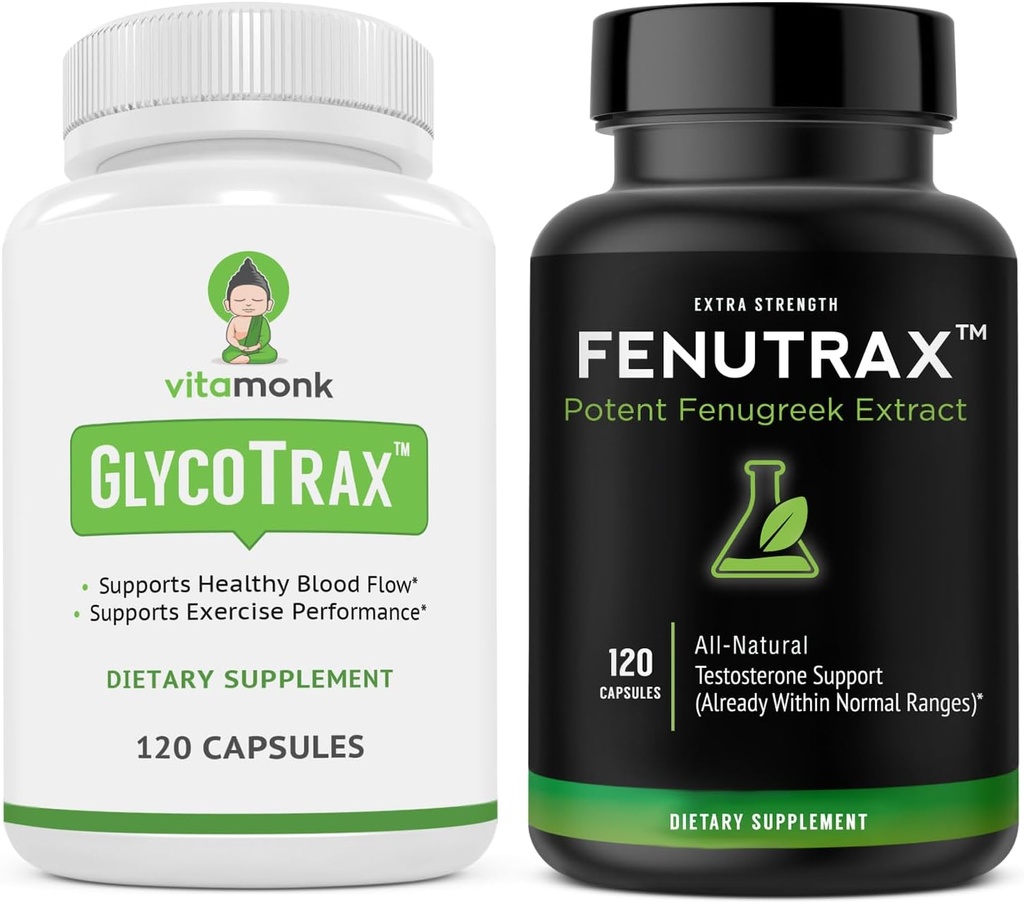 VitaMonk Fenugreek Seed Extract " GPLC - apoya la circulación y los niveles de testosterona saludables