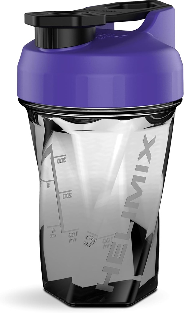 HELIMIX 1.5 Vortex Blender Shaker Bottle Holds Upto 20oz  No Blending Ball or Whisk Silencio EE.UU. Hecho ← Portable Pre Workout Whey Protein Drink Shaker Cup ¦ Mixes Cocktails Smoothies Shakes ← Top Rack Safe
